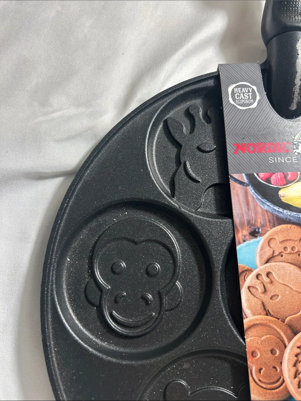 Nordic Ware Black Zoo Friends Animal-Shaped Pancake Pan
